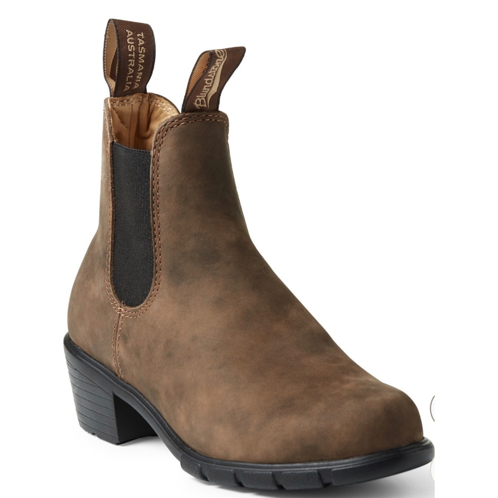 Blundstone BL1673 Heeled Chelsea Boot 6AU/9US ANTIQUE BROWN LEATHER